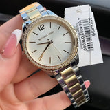 Michael Kors Layton Quartz Silver Dial Two Tone Steel Strap Watch For Women - MK6899 Authentic Buy Shop Now