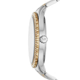 Michael Kors Layton Quartz Silver Dial Two Tone Steel Strap Watch For Women - MK6899 Authentic Buy Shop Now