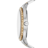 Michael Kors Layton Quartz Silver Dial Two Tone Steel Strap Watch For Women - MK6899 Authentic Buy Shop Now
