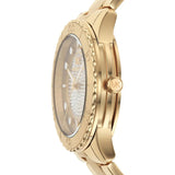 Michael Kors Runway Three-Hand Gold Dial Gold Steel Strap Watch For Women - MK6911 Authentic Buy Shop Now