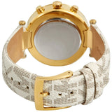 Michael Kors Parker Chronograph White Dial White Leather Strap Watch For Women - MK6916 Authentic Buy Shop Now