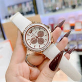 Michael Kors Oversized Sport Quartz White Dial White Rubber Strap Watch For Women - MK6945 Authentic Buy Shop Now