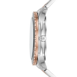 Michael Kors Runway Quartz Black Dial Two Tone Steel Strap Watch For Women - MK6960 Authentic Buy Shop Now