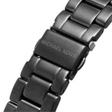 Michael Kors Everest Chronograph Black Dial Grey Steel Strap Watch For Women - MK6974 Authentic Buy Shop Now