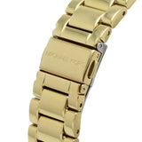 Michael Kors Layton Chronograph Gold Dial Gold Steel Strap Watch For Women - MK6977 Authentic Buy Shop Now
