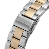 Michael Kors Lennox Three Hand Quartz Silver Dial Two Tone Steel Strap Watch For Women - MK6989 Authentic Buy Shop Now