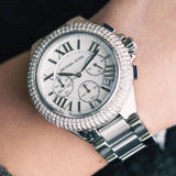 Michael Kors Camille Crystals Quartz Silver Dial Silver Steel Strap Watch for Women - MK6993 Authentic Buy Shop Now