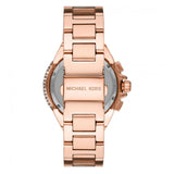 Michael Kors Camille Chronograph White Dial Rose Gold Steel Strap Watch For Women - MK6995 Authentic Buy Shop Now