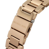 Michael Kors Camille Chronograph White Dial Rose Gold Steel Strap Watch For Women - MK6995 Authentic Buy Shop Now