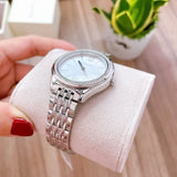Michael Kors Mindy White Dial Silver Steel Strap Watch For Women - MK7075 Authentic Buy Shop Now