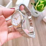 Michael Kors Mindy Three Hand White Dial Two Tone Steel Strap Watch For Women - MK7084 Authentic Buy Shop Now