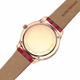 Michael Kors Runway Three-Hand Quartz Red Dial Red Leather Strap Watch For Women - MK7179 Authentic Buy Shop Now