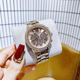 Michael Kors Bryn Chronograph Rose Gold Dial Rose Gold Steel Strap Watch For Women - MK7200 Authentic Buy Shop Now