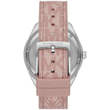 Michael Kors Multifunction Silver Dial Pink Leather Strap Watch For Women - MK7206 Authentic Buy Shop Now