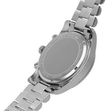 Michael Kors Lexington Chronograph Blue Dial Silver Steel Strap Watch For Women - MK7215 Authentic Buy Shop Now