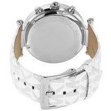 Michael Kors Parker Chronograph White Dial White Leather Strap Watch For Women - MK7226 Authentic Buy Shop Now