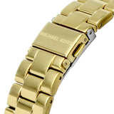 Michael Kors Lennox Three Hand Gold Dial Gold Steel Strap Watch For Women - MK7229 Authentic Buy Shop Now
