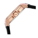 Michael Kors Sydney Pave Black Dial Black Silicone Strap Watch for Women - MK7245 Authentic Buy Shop Now