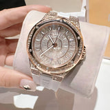 Michael Kors Lennox Three-Hand Crystals Dial White Silicone Strap Watch For Women - MK7248 Authentic Buy Shop Now