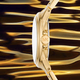 Michael Kors Camille Quartz White Dial Gold Steel Strap Watch For Women - MK7255 Authentic Buy Shop Now
