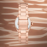 Michael Kors Camille Quartz White Dial Rose Gold Steel Strap Watch For Women - MK7256 Authentic Buy Shop Now