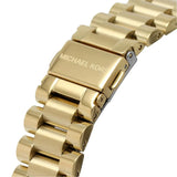 Michael Kors Lexington Chronograph Brown Dial Gold Steel Strap Watch For Women - MK7276 Authentic Buy Shop Now