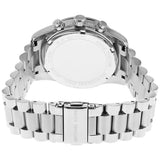 Michael Kors Lexington Chronograph Black Dial Silver Steel Strap Watch For Women - MK7277 Authentic Buy Shop Now