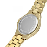 Michael Kors Lennox Three-Hand Silver Dial Gold Steel Strap Watch For Women - MK7278 Authentic Buy Shop Now