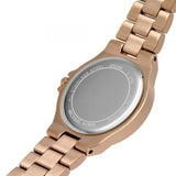 Michael Kors Lennox Three Hand Silver Dial Rose Gold Steel Strap Watch For Women - MK7279 Authentic Buy Shop Now