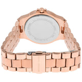 Michael Kors Lennox Three Hand Silver Dial Rose Gold Steel Strap Watch For Women - MK7279 Authentic Buy Shop Now