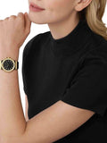 Michael Kors Mini Lennox Quartz Black Dial Black Silicone Strap Watch For Women - MK7281 Authentic Buy Shop Now