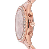 Michael Kors Layton Chronograph Rose Gold Dial Rose Gold Steel Strap Watch For Women - MK7285 Authentic Buy Shop Now