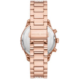Michael Kors Layton Chronograph Rose Gold Dial Rose Gold Steel Strap Watch For Women - MK7285 Authentic Buy Shop Now
