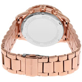 Michael Kors Layton Chronograph Rose Gold Dial Rose Gold Steel Strap Watch For Women - MK7285 Authentic Buy Shop Now
