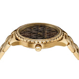 Michael Kors Layton Chronograph Brown Dial Gold Steel Strap Watch For Women - MK7296 Authentic Buy Shop Now