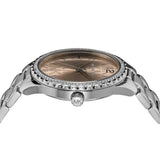 Michael Kors Layton Three Hand Pink Dial Silver Steel Strap Watch For Women - MK7298 Authentic Buy Shop Now