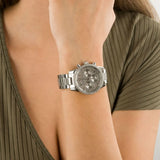 Michael Kors Ritz Chronograph Crystals Silver Dial Silver Steel Strap Watch For Women - MK7301 Authentic Buy Shop Now