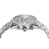Michael Kors Ritz Chronograph Crystals Silver Dial Silver Steel Strap Watch For Women - MK7301 Authentic Buy Shop Now