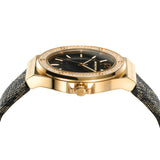 Michael Kors Lennox Three Hand Black Dial Black Leather Strap Watch For Women - MK7307 Authentic Buy Shop Now