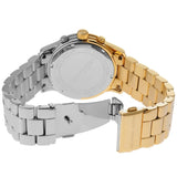 Michael Kors Runway Chronograph Gold Dial Two Tone Steel Strap Watch For Women - MK7329 Authentic Buy Shop Now