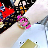 Michael Kors Janelle Quartz Pink Dial Pink Rubber Strap Watch For Women - MK7349 Authentic Buy Shop Now