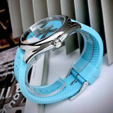 Michael Kors Janelle Quartz Blue Dial Blue Rubber Strap Watch For Women - MK7350 Authentic Buy Shop Now