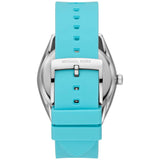 Michael Kors Janelle Quartz Blue Dial Blue Rubber Strap Watch For Women - MK7350 Authentic Buy Shop Now