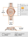 Michael Kors Runway Analog Crystals Rose Gold Dial Two Tone Steel Strap Watch for Women - MK7355 Authentic Buy Shop Now