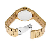 Michael Kors Lenox Three Hand Silver Dial Gold Steel Strap Watch For Women - MK7361 Authentic Buy Shop Now