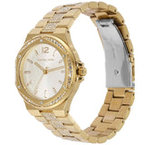 Michael Kors Lenox Three Hand Silver Dial Gold Steel Strap Watch For Women - MK7361 Authentic Buy Shop Now