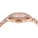 Michael Kors Lennox Three-Hand Silver Dial Rose Gold Steel Strap Watch For Women - MK7362 Authentic Buy Shop Now