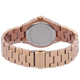 Michael Kors Lennox Three-Hand Silver Dial Rose Gold Steel Strap Watch For Women - MK7362 Authentic Buy Shop Now