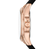 Michael Kors Mini Pilot Black Dial Black Silicone Strap Watch For Women - MK7373 Authentic Buy Shop Now