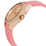 Michael Kors Mini Pilot Quartz Rose Gold Dial Pink Silicone Strap Watch For Women - MK7375 Authentic Buy Shop Now